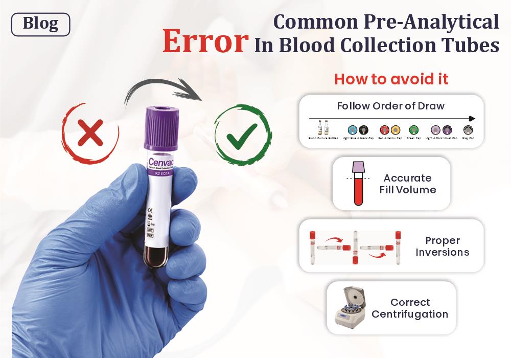 Common Pre-Analytical Errors in Blood Collection Tube and How to Avoid Them